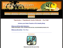 Tablet Screenshot of nutractive.com